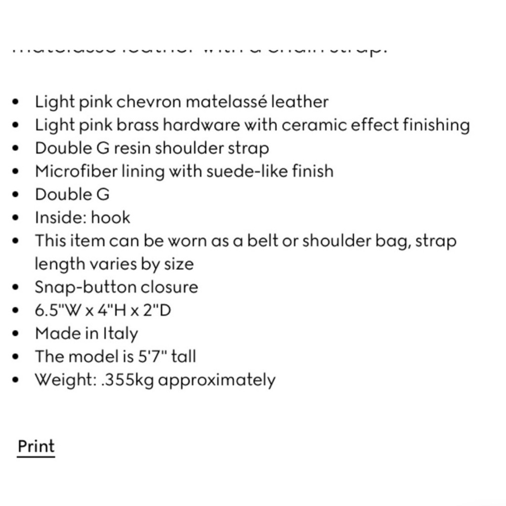 Gucci Calfskin Matelasse Monochrome GG Marmont Chain belt Bag in Perfect Pink - Picture 12 of 16